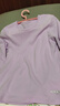 三枪中大童秋衣秋裤A类青少年抗菌女童圆领长袖纯棉内衣套 淡紫 150 实拍图
