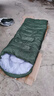 威迪瑞（Wind Tour） 睡袋户外成人四季通用款大人男加厚防寒车用露营午休办公室被子 纯色绿-2.4kg【过夜款】送收纳包 实拍图