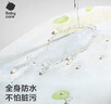 babycare宝宝吃饭罩衣儿童围兜婴儿反穿衣防脏辅食围裙 青提乐章 90码  实拍图