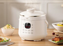 苏泊尔（SUPOR）迷你电压力锅2.3L开盖火锅家用智能预约触控面板白瓷陶晶球釜内胆煲汤全自动新款高压锅1-3人 白陶晶内胆【一键排气】 2.5L 实拍图