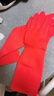 雅高加绒乳胶手套2双装均码38cm加长手套家务厨房防水耐用耐磨加厚 实拍图