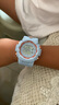 夜光数显马卡龙手表学生党小众森系独角兽韩版原宿学生手表 浅蓝 实拍图