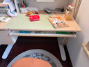 京东京造沐光桌100w护眼大路灯儿童学习桌书桌椅套装升降学生写字桌1.2m棕 实拍图