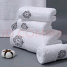 洁丽雅（Grace）五星级酒店纯棉抗菌防螨毛浴巾组合套装全棉大号通用三件套 白色 实拍图
