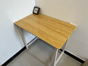 舒客艺家 电脑桌台式小户型小桌子家用学习桌写字办公书桌电竞长条桌子 木纹白架单桌80*50*74 加固电脑桌 实拍图