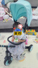 Bebehoo儿童三轮车多功能宝宝脚踏车手推车可推可骑1-3-6岁遛娃神器礼物 T2-大篷 蓝色 -7合1多功能 实拍图