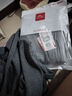 浪莎（LangSha）秋裤男100%纯棉男士棉毛裤基础保暖线裤衬裤舒适透气薄款打底裤 深灰+浅灰 3XL 实拍图