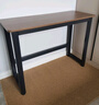 馨美凯电脑桌台式家用简易书桌办公桌简约现代工作台租房卧室学习写字桌 【单桌1.6cm厚桌面】黑架+玛尼灰 长140cm*宽60cm*高74cm 实拍图