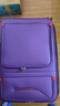 卡帝乐鳄鱼牛津布行李箱登机箱皮箱拉杆箱男女结实耐用密码扩容万向轮旅行箱 紫色（升级版容量扩展） 26英寸 实拍图