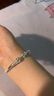 唯一（Winy）银手镯足银9999素圈开口镯子纯银饰品妈妈生日礼物送女友老婆 实拍图