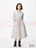 优衣库女装尼龙连衣裙/7分袖裙子480632 02 浅灰色 M /160/84A 实拍图