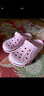 卡骆驰（CROCS）洞洞鞋贝雅卡骆班轻便耐磨一脚蹬休闲鞋|205089 芭蕾粉/糖果粉-6TG 39 (240mm) 实拍图