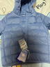 迷你巴拉儿童羽绒服男女童厚款保暖连帽棉服防风保暖羽绒外套【防水透湿】 冰蓝80935 【白鸭绒-1000+洁净度】 110 【充绒量40.9g】 实拍图
