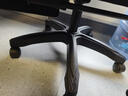 朗域轩品人体工学电竞椅人工力学座椅久坐护腰宿舍游戏电脑椅子可躺写字椅 【升级四向腰托】骁骑黑丨乳胶-3级气杆-脚踏-逍遥 120-155度(含) 联动扶手 四向腰托 实拍图