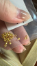 金小貅黄金蹦迪珠999足金爆闪雷瑟珠diy散珠5G足金手链金珠子女编绳送礼 1g,4mm蹦迪珠【约7粒】 实拍图