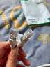 绿联六类纯铜网线 CAT6类千兆网络高速连接线 电脑宽带8芯双绞线 POE供电成品跳线灰白色0.5米25023 实拍图