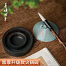 善琏湖笔砚台端砚火锅砚带盖澄泥砚歙砚成人学生书法用品文房四宝墨条磨墨墨池墨碟墨盒初学者书法练习 实拍图