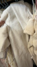 戴维贝拉（DAVE＆BELLA）初生婴儿衣服毛绒宝宝连体衣幼童爬服哈衣冬装新款小童包屁衣 米色【现货】 80cm （建议身高73-80cm） 实拍图
