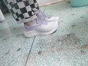 安踏女鞋叶子6跑步鞋女2025秋冬季新款加厚密网厚底增高休闲运动鞋子 -3象牙白/淡紫灰【密网加厚版】 37.5 实拍图