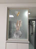 奶油风长虹玻璃半墙屏风卫生间干湿区洗手台简约现代艺术客厅隔断 长虹玻璃艺术画/ 每平方 实拍图