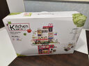 Eve Stone SPECIAL GIRL LIKE YOU女孩玩具儿童厨房玩具3-6岁套装仿真厨具做饭玩具过家家小厨房4岁 超大号100cm+烤面包机+101件套红 男女孩6-12宝宝1到3岁生日 实拍图