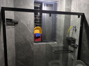 不锈钢淋浴房隔断定制一字型简易干湿分离卫生间移门整体浴室玻璃 【升级版】304不锈钢枪灰-包安装 8mm钢化-送货上门包安装 实拍图