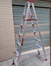 漫堡德铝合金家用梯子加厚折叠人字梯加宽加固爬梯楼梯双侧梯工程专用 升级加固款2.5米+底部加撑 实拍图