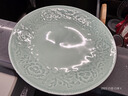 苏氏陶瓷 SUSHI CERAMICS 青瓷釉陶瓷盘花开富贵汤盘子4件套装餐具 实拍图