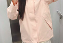骆驼（CAMEL）三防冲锋衣户外登山服防风防水防污三合一运动外套 AD22263513X,抓绒内胆烟花粉，女 XL 实拍图