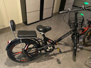 凤凰（Phoenix）折叠自行车儿童学生青少年自行车轻便变速通勤车成人学生代步车 豪华黑丨三刀轮+折叠+六速+礼包 22寸【适合145-180cm】 实拍图