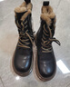 达芙妮雪地靴女2025新款东北加绒加厚马丁靴保暖棉鞋女外穿冬季女鞋 实拍图