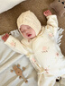 爱宝适婴儿连体衣秋冬宝宝哈衣新生儿衣服加厚外出服小兔+石榴66码T218 实拍图