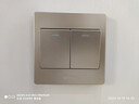 公牛（BULL）墙壁开关 G07系列 二开单控开关 86型面板G07K211C(U6) 香槟金 实拍图