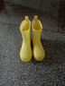 牧萌儿童雨鞋防水立体水鞋男童女童防滑耐磨宝宝雨靴 黄色小恐龙 34码 实拍图