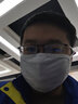 迦塔（jiata）白色纯棉防护口罩防尘透气可水洗男女潮款骑车防晒秋冬季保暖防风 KZ【白色双层纯棉款】8只装 实拍图