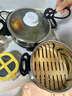 多星山东多星锅家用大容量电热锅蒸煮一体锅多功能电火锅电炒菜炒锅淄博多星电锅多星专卖店 24cm双蒸笼 实拍图