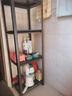货架置物架家用仓储超强多层落地置物架厨房阳台可调节收纳货物架 四层高118cm【黑色-加厚升级】 长40cm宽30cm 实拍图