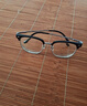 蔡司（ZEISS）镜片近视眼镜框男半框防蓝光辐射可配带散光度数眼睛女钛合金镜架 简约款 黑银 配colorein镜片防蓝光 无度数 实拍图