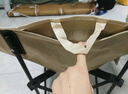 探险者户外折叠椅露营椅子月亮椅沙滩钓鱼椅野餐桌椅家用凳子 软包暖沙折叠椅*4+120cm蛋卷桌（赠收纳袋） 实拍图