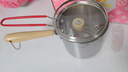 仟依格316不锈钢油炸锅家用油锅小炸串锅电磁炉迷你省油304小炸锅无涂层 【巨厚316食品级抗菌钢油炸锅】 1寸 3888毫升 木把【炸锅+炸蓝+盖子+夹子】 实拍图
