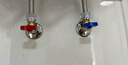 球阀全开大流量球形阀芯天然气电热水器角阀 红蓝冷热分明铜主体 1冷1热 实拍图