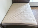 40支全棉纯棉斜纹纯色床笠单件防尘床罩纯色席梦思保护罩床套床单 奶茶色 135*200+25cm 实拍图