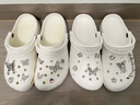 卡骆驰（CROCS）洞洞鞋贝雅男鞋女鞋轻便耐磨一脚蹬拖鞋休闲鞋|10126 白-100 40 (250mm) 实拍图