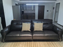 NORHOR北欧表情/中古包豪斯/黑曜真皮沙发客厅直排皮艺沙发/黑色焦糖G 【现货】常规款黑色 2.2m|全真皮 晒单实拍图