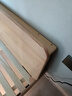 源氏木语橡木实木大板床日式卧室斜靠床现代简约小户型原木风双人床家用床 (高铺)原木色单床1.8*2m(不含垫) 实拍图