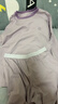 蕉内（Bananain）棉棉305H男女士睡衣睡裤纯棉情侣家居服套装春秋季长袖长裤不闷汗 【女士】粉紫 L 实拍图
