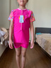 洲克（ZOKE）儿童连体泳衣小孩中大童防晒速干泳装温泉女116504403 玫红18 实拍图