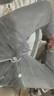 猫人男士睡衣男【冬季加厚珊瑚绒】长袖开衫加绒保暖家居服可外穿灰色 实拍图