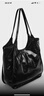 CHARLES&KEITH柔软褶皱大容量单肩托特包包女包生日礼物CK2-30782457 Black黑色 大包 实拍图