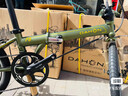 大行（DAHON）经典P8折叠自行车成人20英寸8速男女式通勤运动单车KBC083 消光绿【经典版】 实拍图